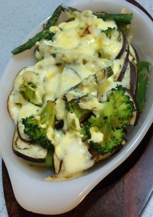 簡単おつまみ♪野菜チーズオーブン焼き-レシピのメイン写真