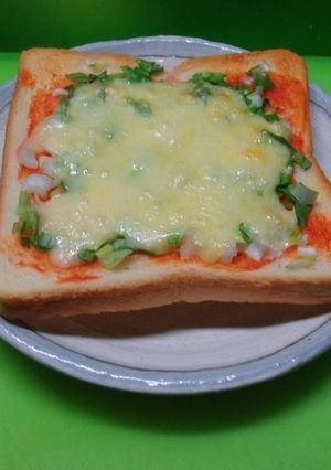 長ねぎのピザトースト-レシピのメイン写真