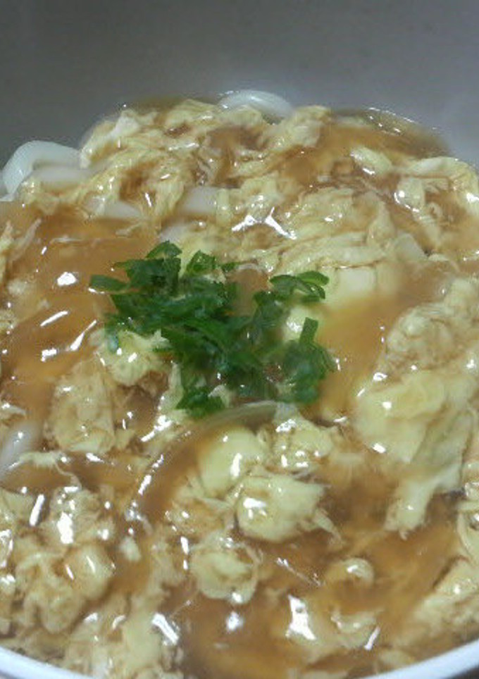 ふわふわたまごのとろとろおつゆうどん。-レシピのメイン写真