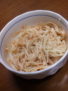 パスタソースで簡単!えのき明太子和え-レシピのメイン写真