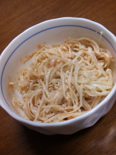パスタソースで簡単!えのき明太子和え-レシピのメイン写真