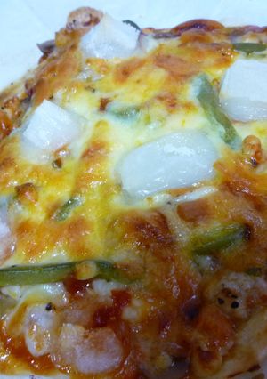 ピザにはぜひ鶏皮を！-レシピのメイン写真