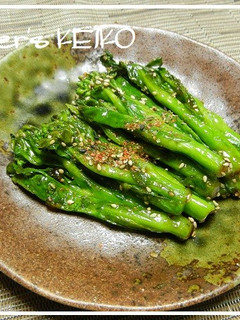 【農家のレシピ】菜の花のまろやかきんぴら-レシピのメイン写真