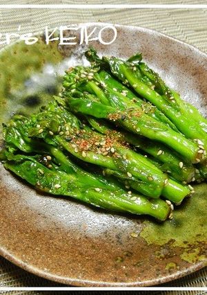 【農家のレシピ】菜の花のまろやかきんぴら-レシピのメイン写真