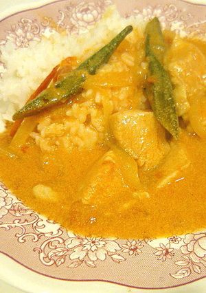 水なし本格！チキンとおくらのトマトカレー-レシピのメイン写真