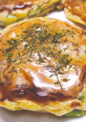 アスパラガスのプチお好み焼き-レシピのメイン写真
