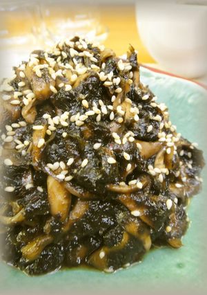 ご飯にピッタリ！マイタケと海苔の佃煮-レシピのメイン写真