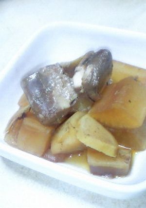 圧力鍋使用★鰯水煮缶(鯖)で大根の煮物-レシピのメイン写真