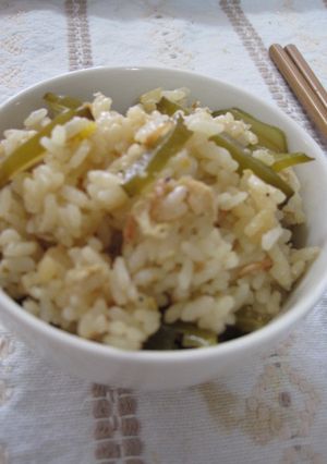 茎わかめの炊き込みご飯-レシピのメイン写真