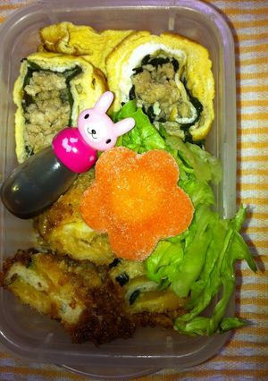 レンジそぼろで卵焼き-レシピのメイン写真