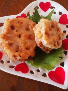 蓮根のはさみ揚げ-レシピのメイン写真