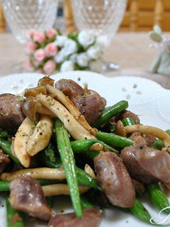 砂肝といんげんの炒め物-レシピのメイン写真