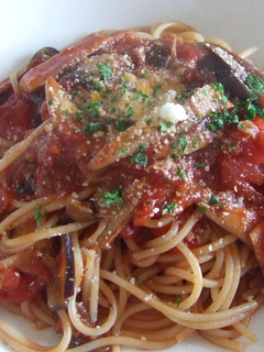 エリンギとなすの本格トマトソースパスタ-レシピのメイン写真
