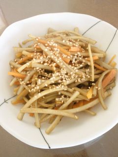 ピリ辛きんぴらごぼう-レシピのメイン写真