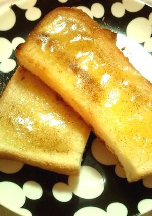 1枚で2味☆ハニートースト-レシピのメイン写真