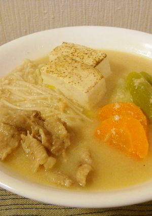 エコ料理☆酒粕入り和風スープ-レシピのメイン写真