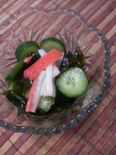 きゅうりカニカマ酢の物-レシピのメイン写真