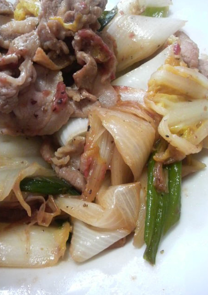 白菜と豚肉の梅炒め☆-レシピのメイン写真