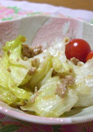 お好きな野菜で♪肉味噌サラダ-レシピのメイン写真