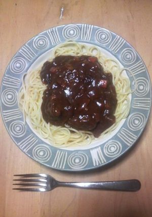 チキンで贅沢☆デミグラスソースパスタ-レシピのメイン写真