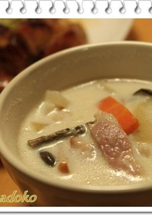 干し野菜♪　ほっこりミルク味噌スープ-レシピのメイン写真