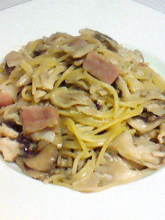 簡単「舞茸とベーコンのパスタ」♪-レシピのメイン写真