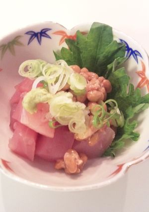 マグロ納豆－安いマグロでも美味しく！-レシピのメイン写真