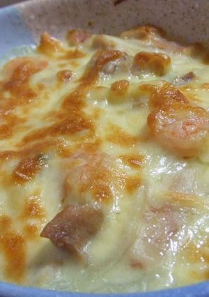 ♥手作りソースで海老マカロニグラタン♥♪-レシピのメイン写真