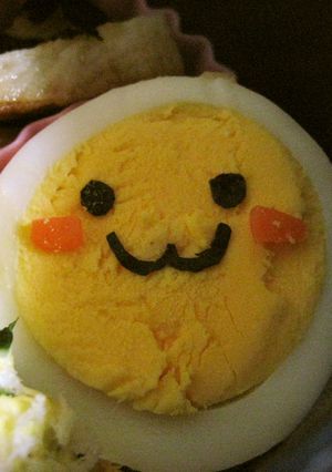 お弁当で笑顔に☺ゆでたまごちゃん☺-レシピのメイン写真