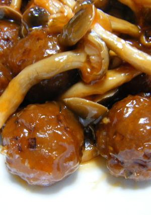 肉団子ときのこの甘酢あんかけ-レシピのメイン写真