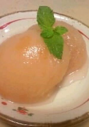 桃の蜂蜜漬け-レシピのメイン写真