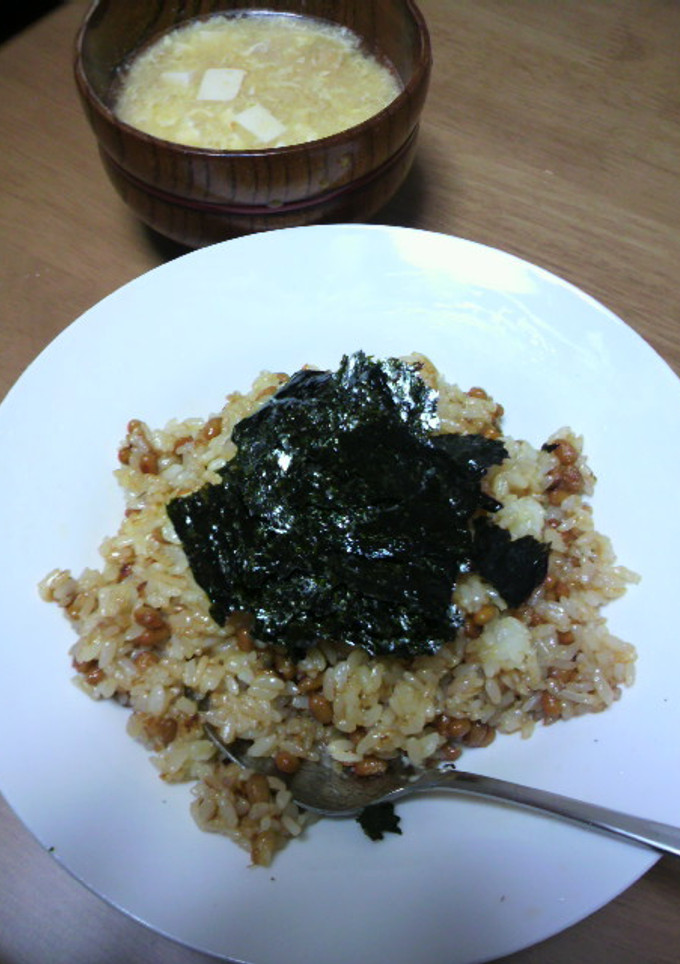簡単!納豆マヨチーズ炒飯-レシピのメイン写真