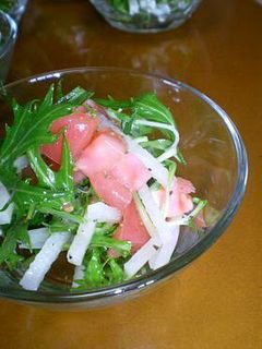 さっぱり♪水菜と大根のサラダ-レシピのメイン写真