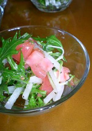 さっぱり♪水菜と大根のサラダ-レシピのメイン写真