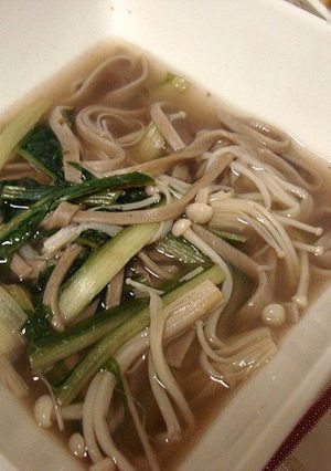 カタローニャと蕎麦パスタのスープ-レシピのメイン写真