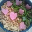 身近な人に愛を♪ハート型の漬け物♪お弁当