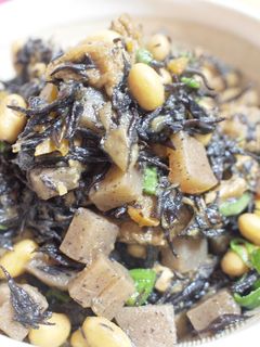繊維たっぷり~♪具だくさんな大豆ひじき煮-レシピのメイン写真