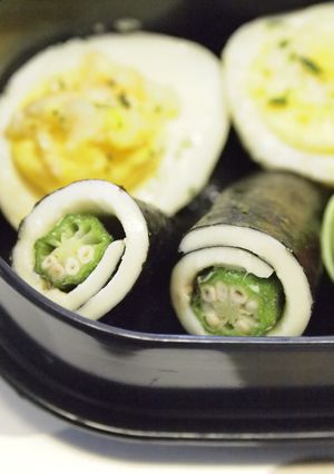 お弁当に♪オクラのチーズ海苔巻き-レシピのメイン写真