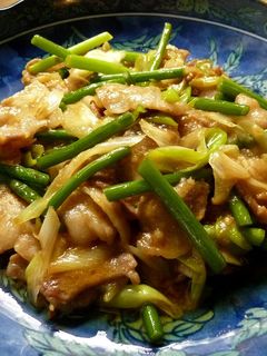 にんにくの芽と豚バラ肉のスタミナ味噌炒め-レシピのメイン写真