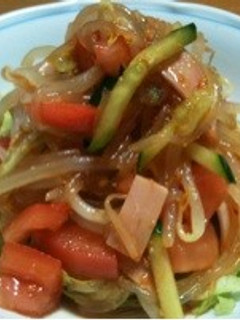 ★しらたきでビビン麺風甘辛サラダ★-レシピのメイン写真