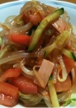 ★しらたきでビビン麺風甘辛サラダ★-レシピのメイン写真