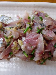 ヘルシー!鯵のたたき-レシピのメイン写真