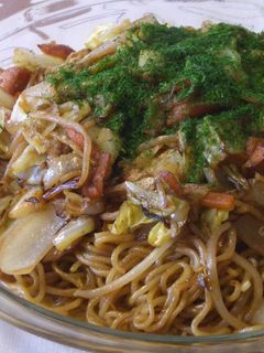 ソース焼きそば!めんつゆでまろやかに♪-レシピのメイン写真