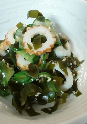 ヘルシーきゅうり・わかめ・ちくわの酢の物-レシピのメイン写真