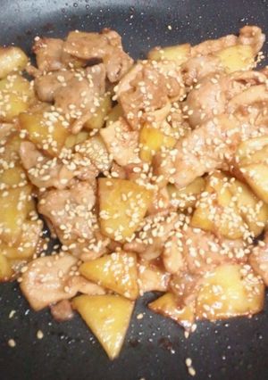 ポークアップル(リンゴと豚肉の生姜焼き)-レシピのメイン写真