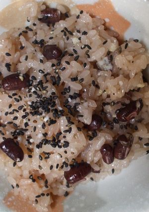 炊きおこわ、小豆の茹で方で美味しい赤飯☆-レシピのメイン写真