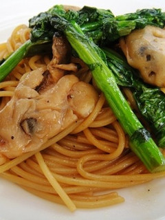 ランチにも♪牡蠣と菜の花の和風パスタ-レシピのメイン写真