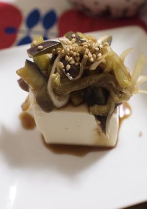 簡単♪茄子とねぎのせサッパリ冷奴-レシピのメイン写真
