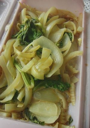 ルクエ♡セロリ卵とじ丼-レシピのメイン写真