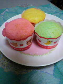三色カップケーキ♪-レシピのメイン写真